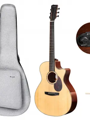 Enya EGA-Q1M EQ Natural Spruce Electro-Acoustic Guitar