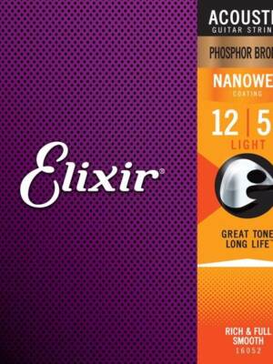 Elixir Acoustic Nanoweb Phosphor Bronze Guitar Strings